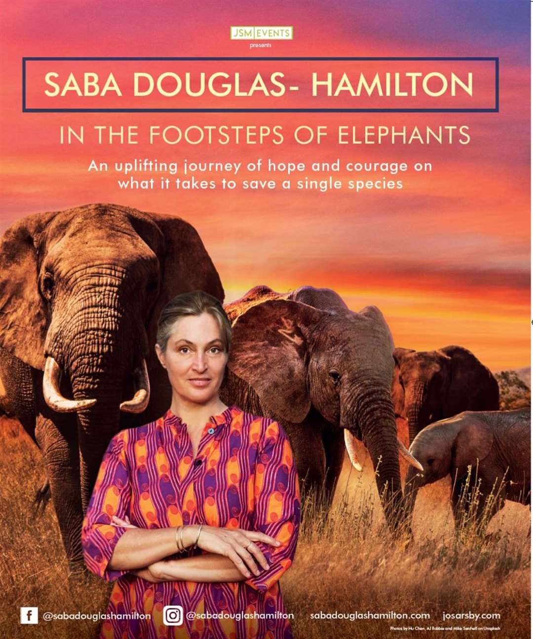 Saba Douglas-Hamilton returns to talk at Eden Court about her life In The Footsteps Of Elephants.