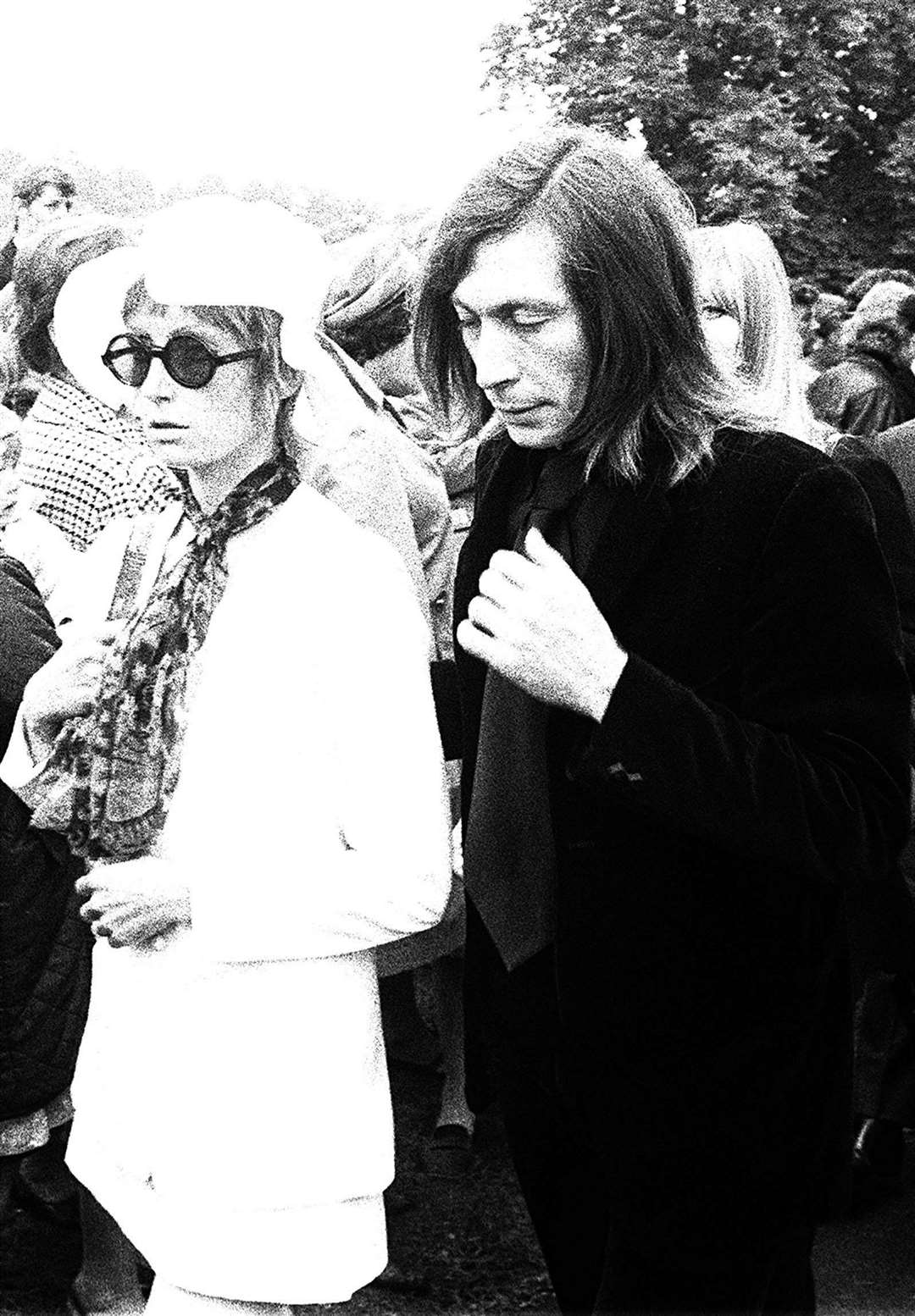 Charlie Watts and his wife Shirley in 1969 (PA)
