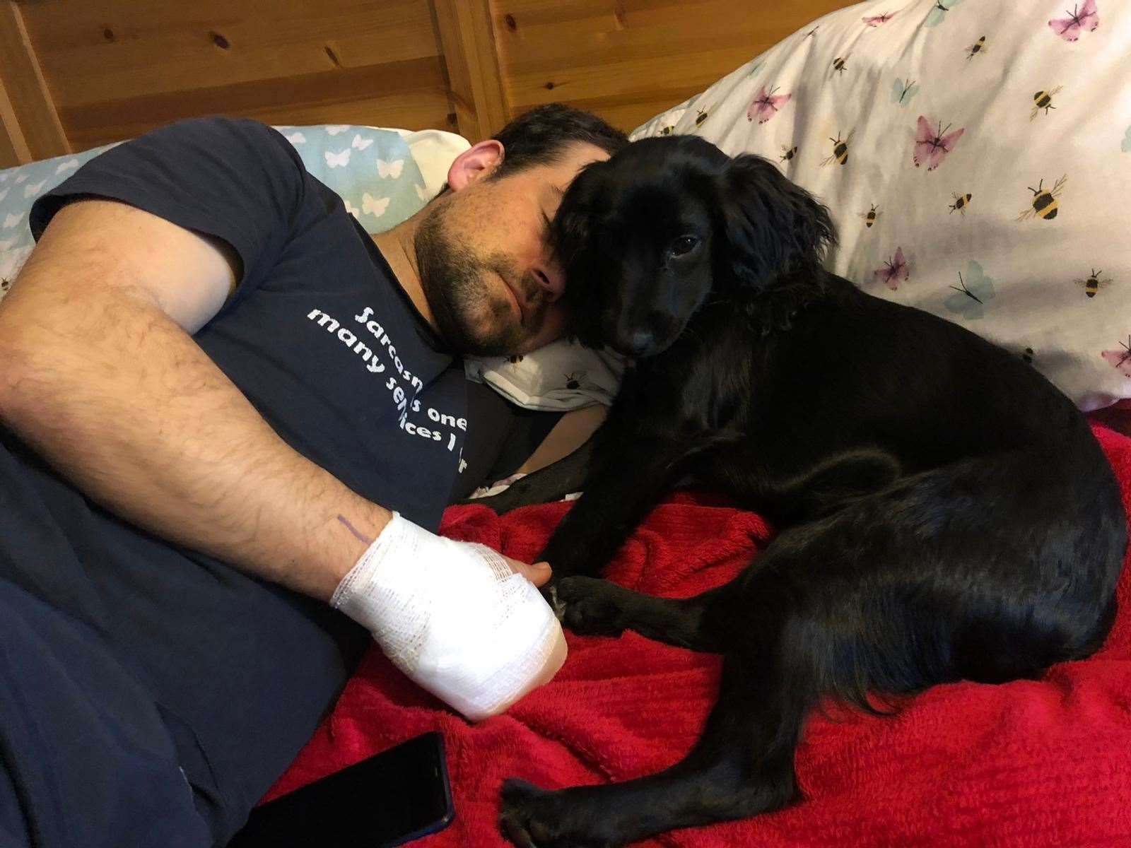 Tim Murray was the victim of a dog attack in 2020 and became wary of his own dog, Mylo