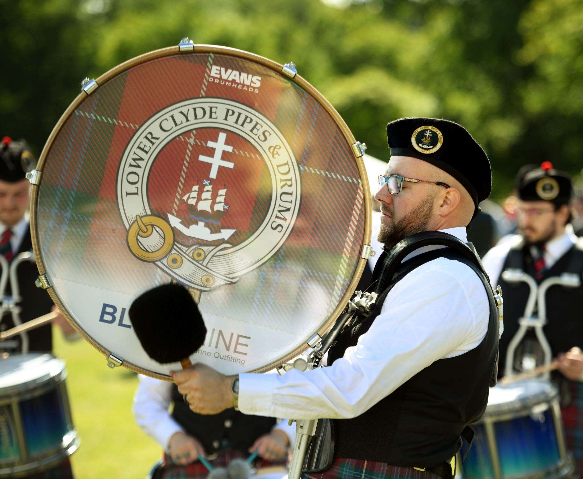 Lower Clyde Pipes & Drums. Picture: James Mackenzie.