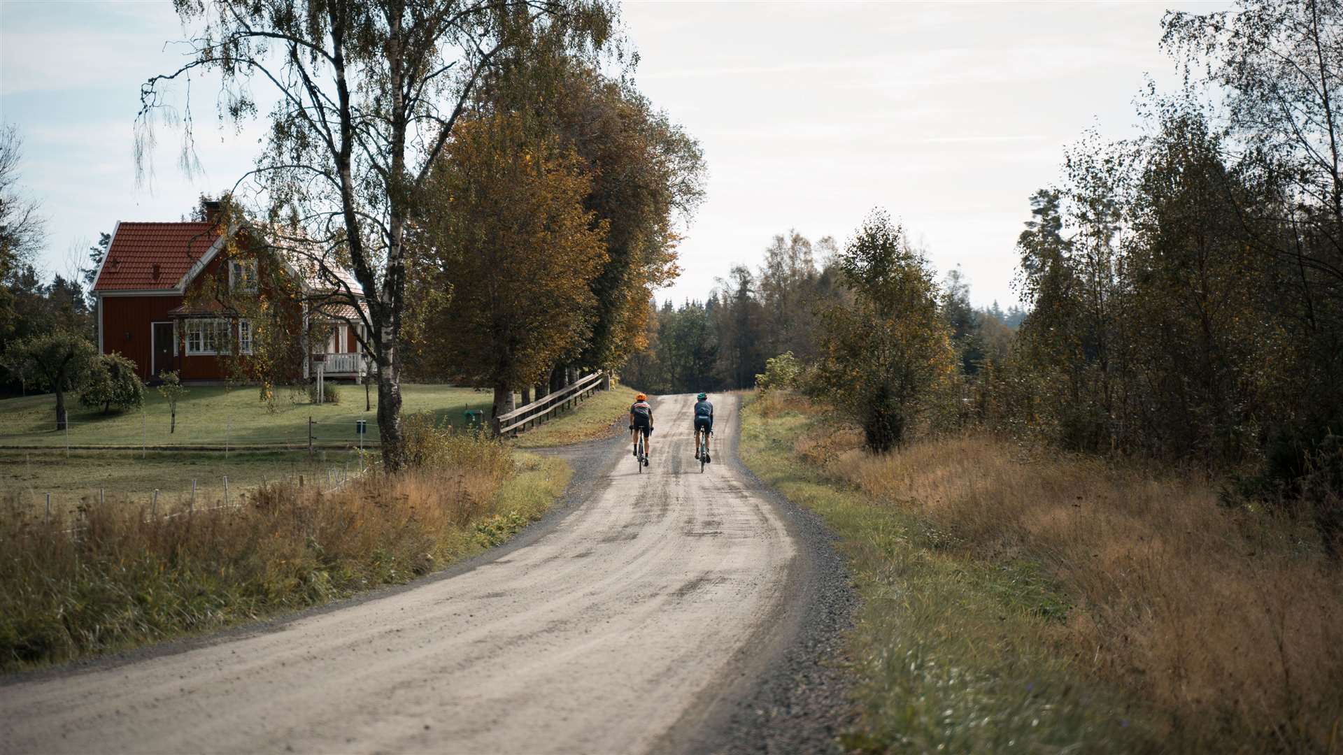 Cycling along country roads in Smaland. Picture: PA Photo/Oskar Dahlqvist/ Smaland Tourism