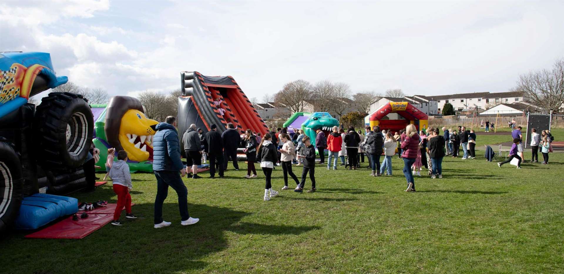 There was an impressive array of bouncy castle attractions. Picture: Craig Johnson at ‘I Do Photography’.