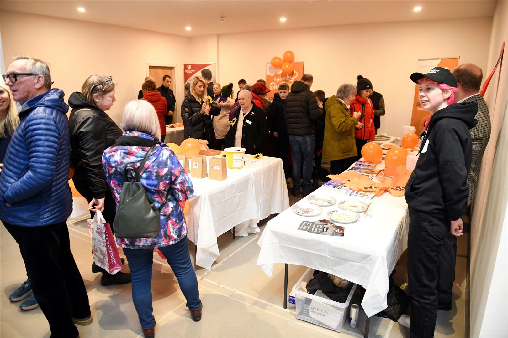 There was a good turn out for the public vote on the best shortbread at the Victorian Market. Picture: James Mackenzie.