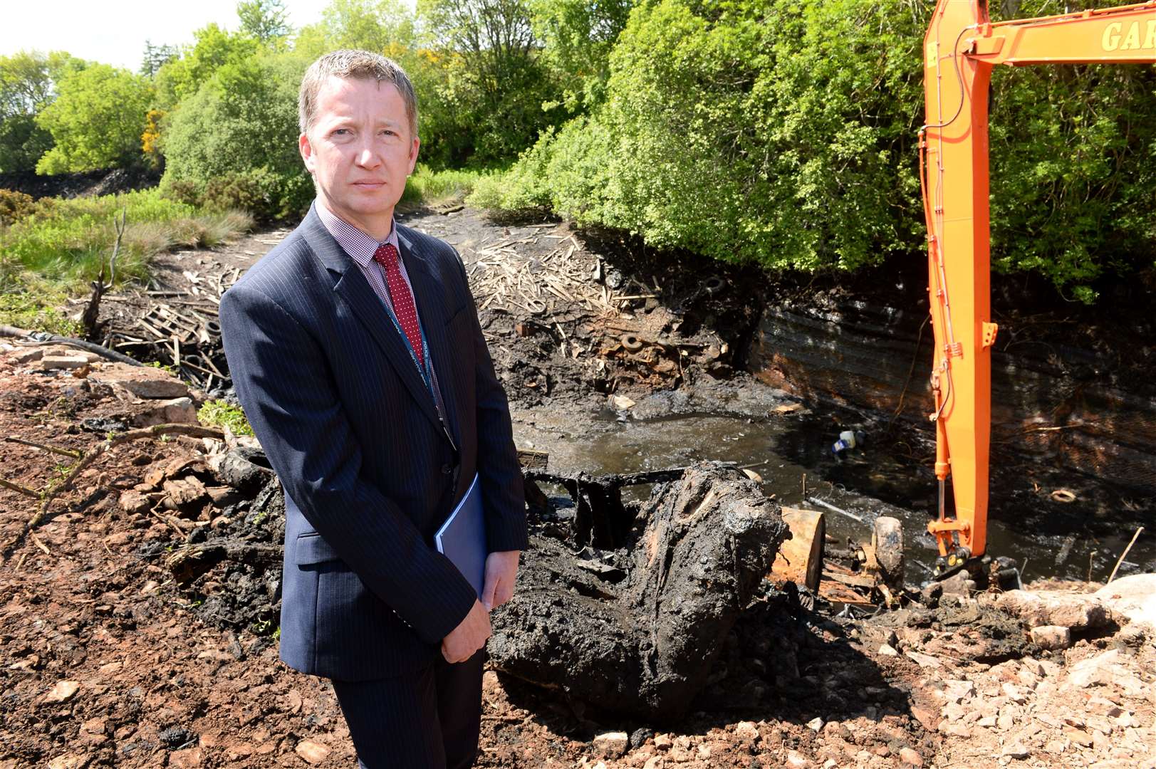 Detective Inspector Brian Geddes has been leading investigations at Leanach Quarry.