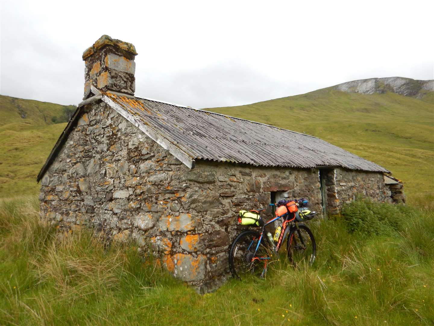 At Glenbeag bothy for an overnight stay between Inverness to Ullapool.