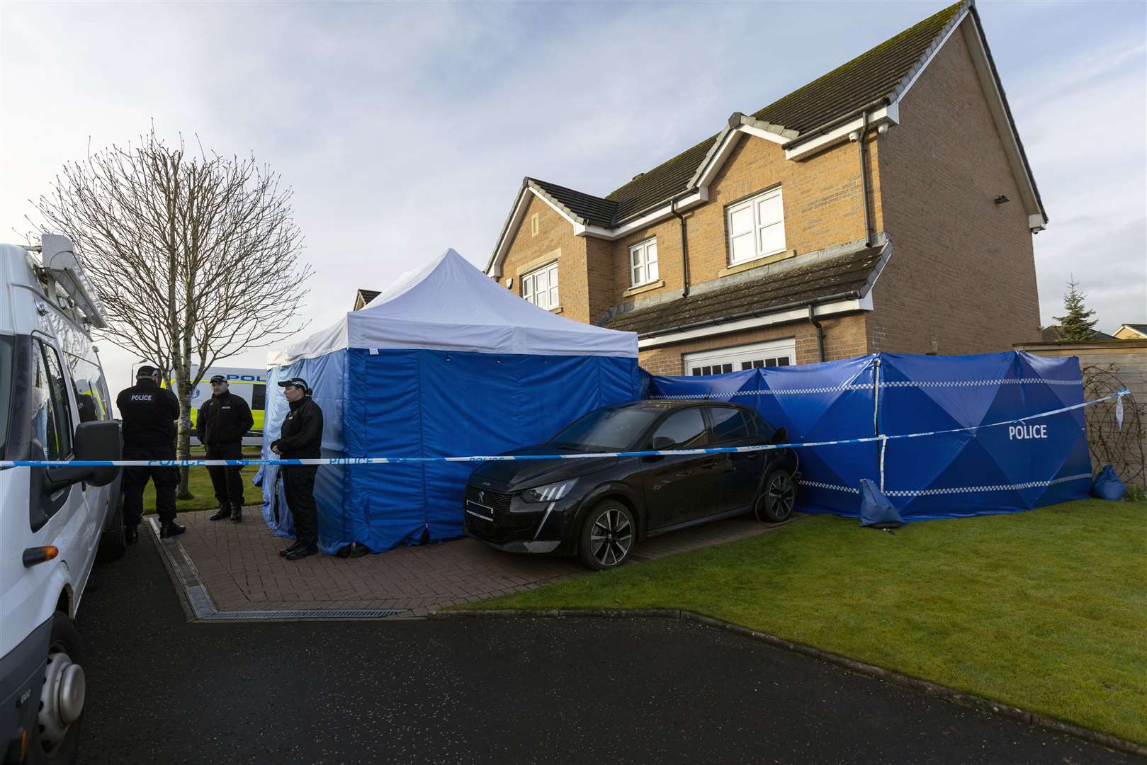 Police have searched the home shared by Nicola Sturgeon and Peter Murrell as part of an investigation into SNP finances (Robert Perry/PA)