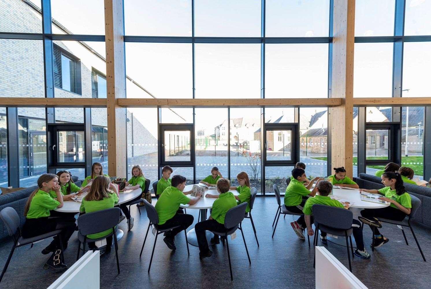 Merkinch Primary School library was completed by Robertson Construction.