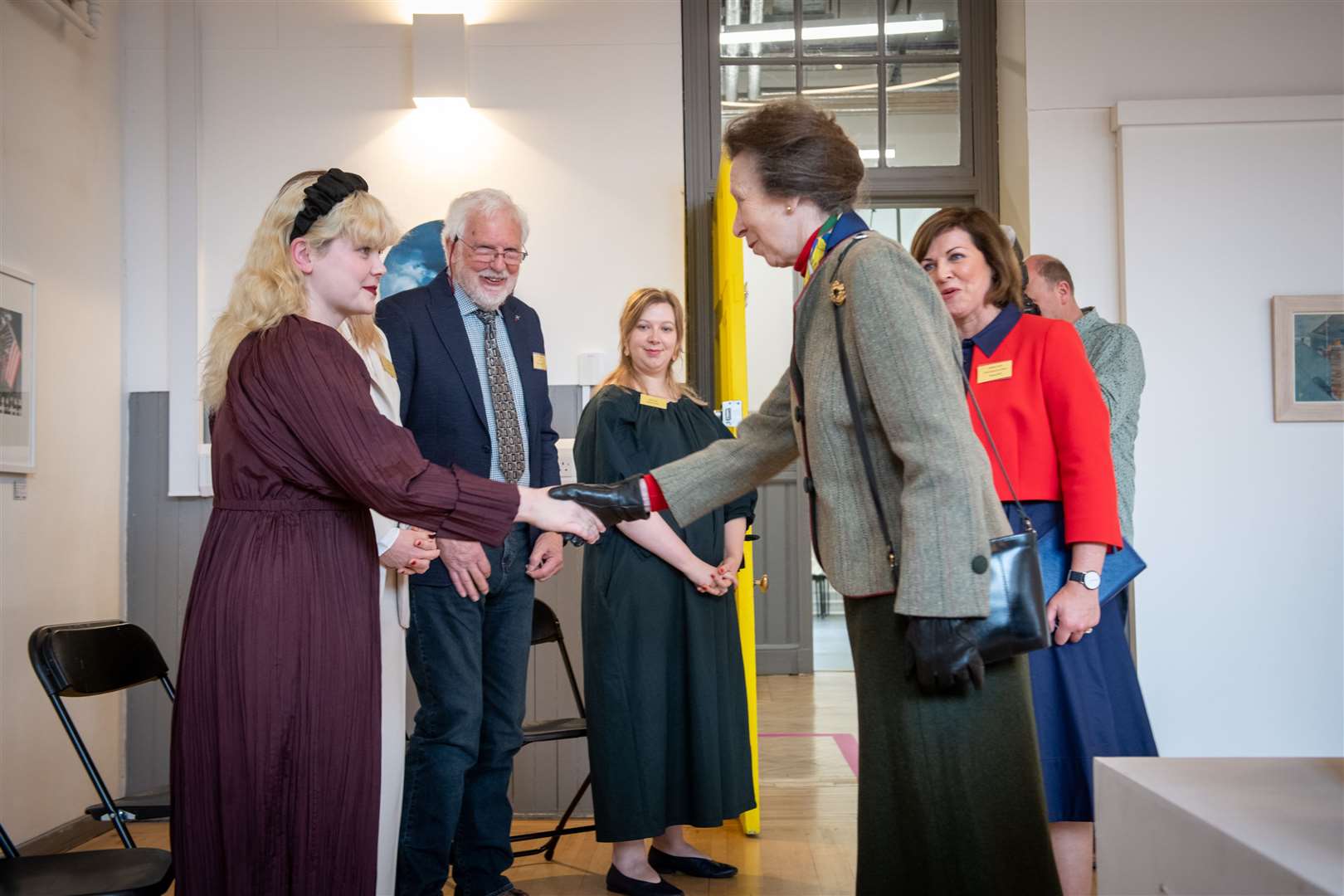 The Princess Royal meets Tavienne Bridgewater. Picture: Callum Mackay