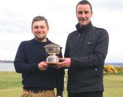Chris Gaittens (left) and Mike MacDonald successfully defended their scratch title at the Black Isle Foursomes.