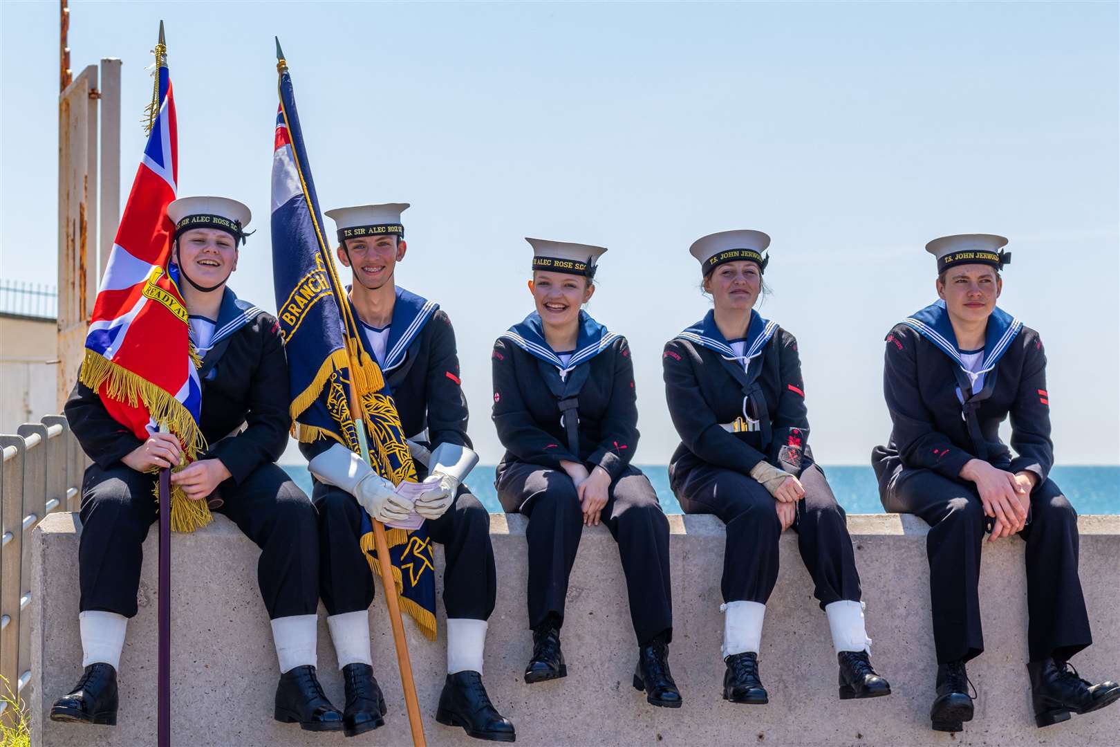 Sea Cadets in uniform by Sea Cadet Kayleigh Fairbairn (MoD/Crown Copyright)