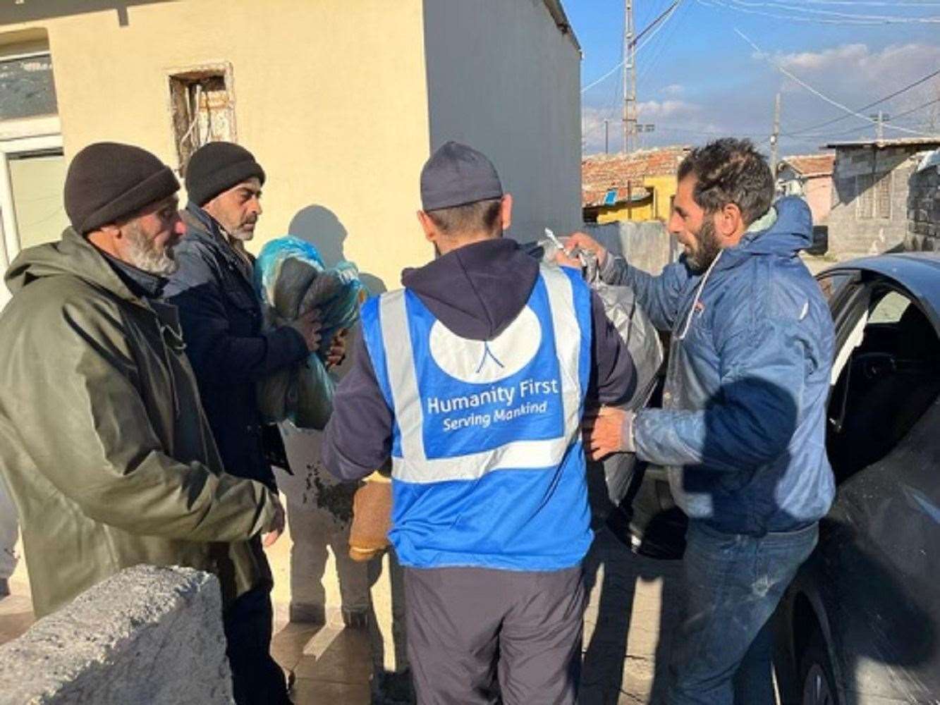Humanity First volunteers helping people in the Hayat region in Turkey (Humanity First)