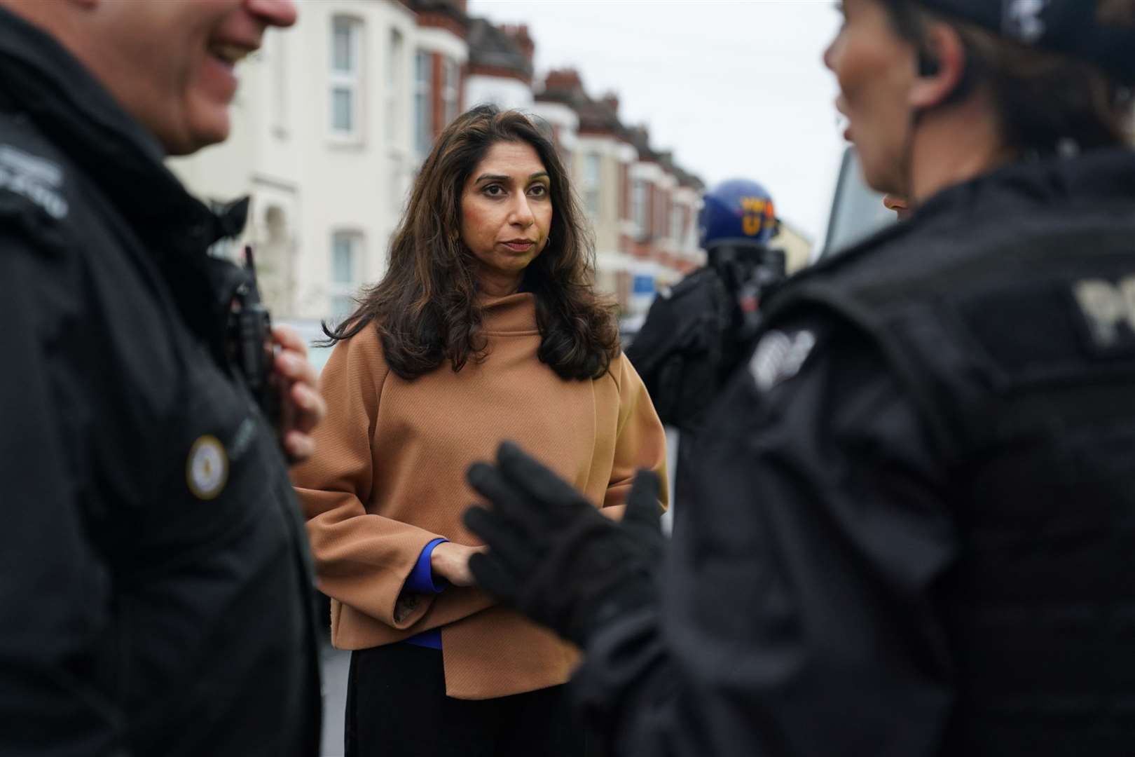 Suella Braverman accused the police of showing bias in favour of left-wing protesters (PA)