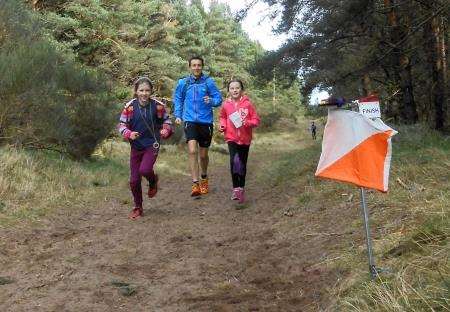 Regular orienteer Gavin Whiteside took to the trail with his daughters Zara and Ava, who were taking part in only their second orienteering event.