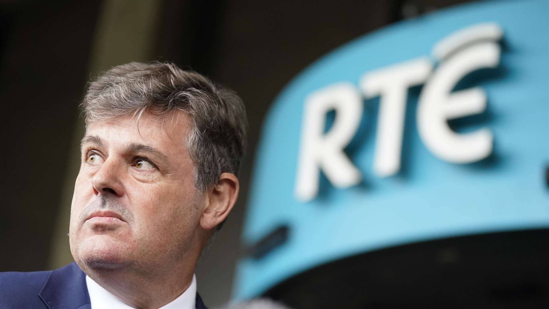 New RTE director general Kevin Bakhurst speaks to the media (Niall Carson/PA)