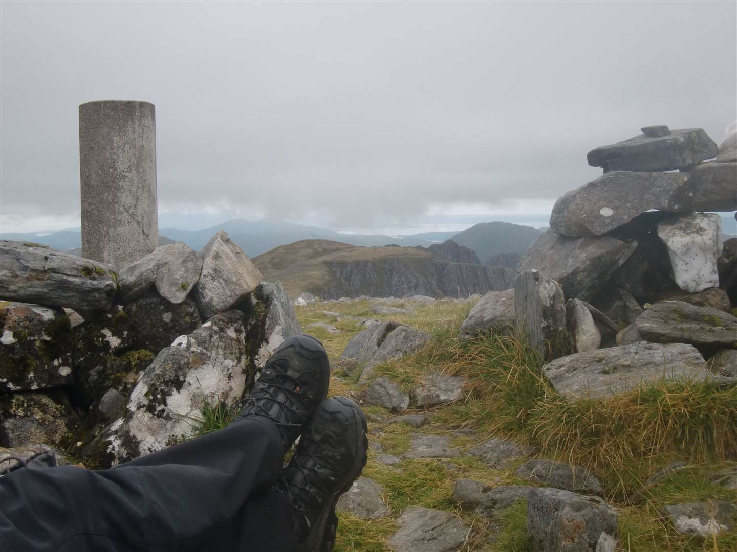 Time for feet up at the summit.