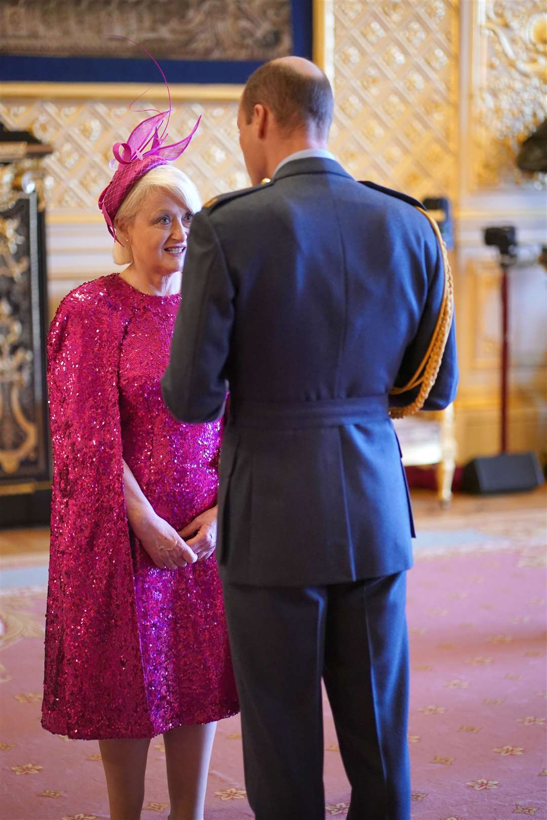 Dame Siobhain chatted to the Prince of Wales (Yui Mok/PA)