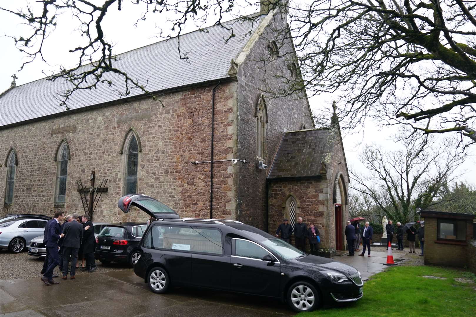 The funeral took place at St Ibar’s Church in Castlebridge, Co Wexford (Brian Lawless/PA)