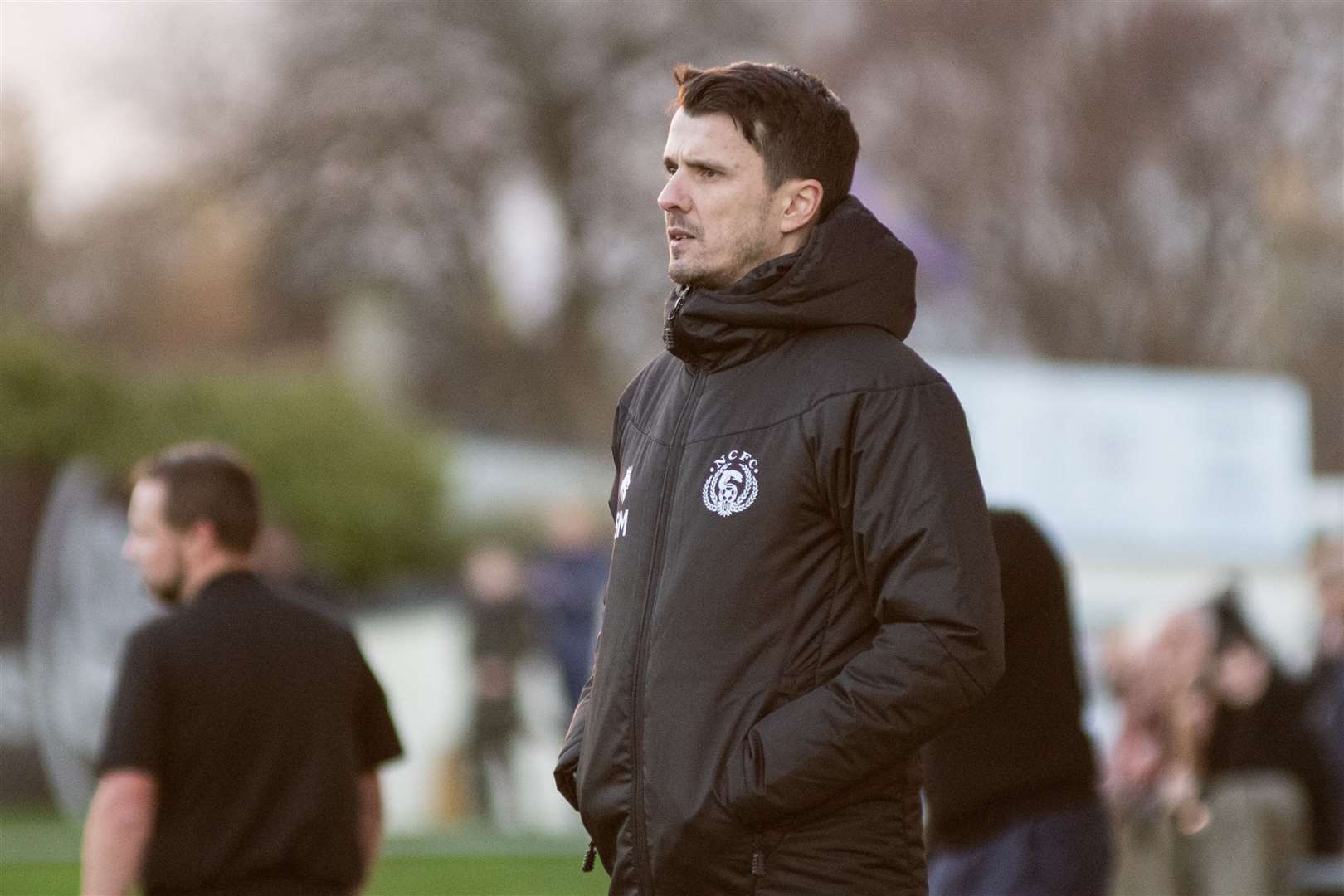 Nairn County manager Steven MacKay...Forres Mechanics FC (3) vs Nairn County FC (4) - Highland Football League 22/23 - Mosset Park, Forres 26/11/2022...Picture: Daniel Forsyth..