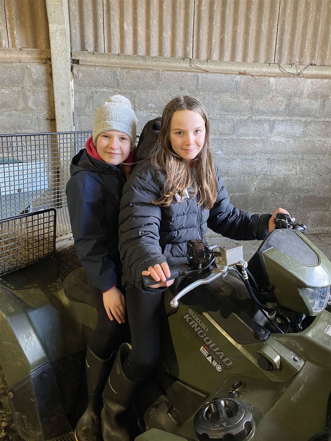 Pupils learning all about farm and estate machinery, including the use of quad bikes at lambing time