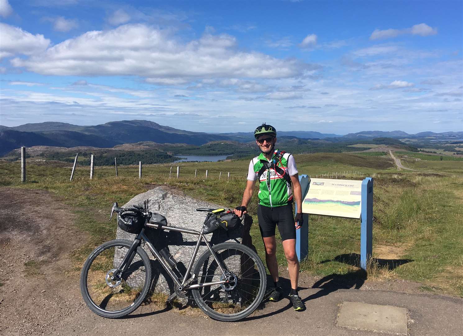 Mike Dennison at the Suidhe viewpoint above Fort Augustus.