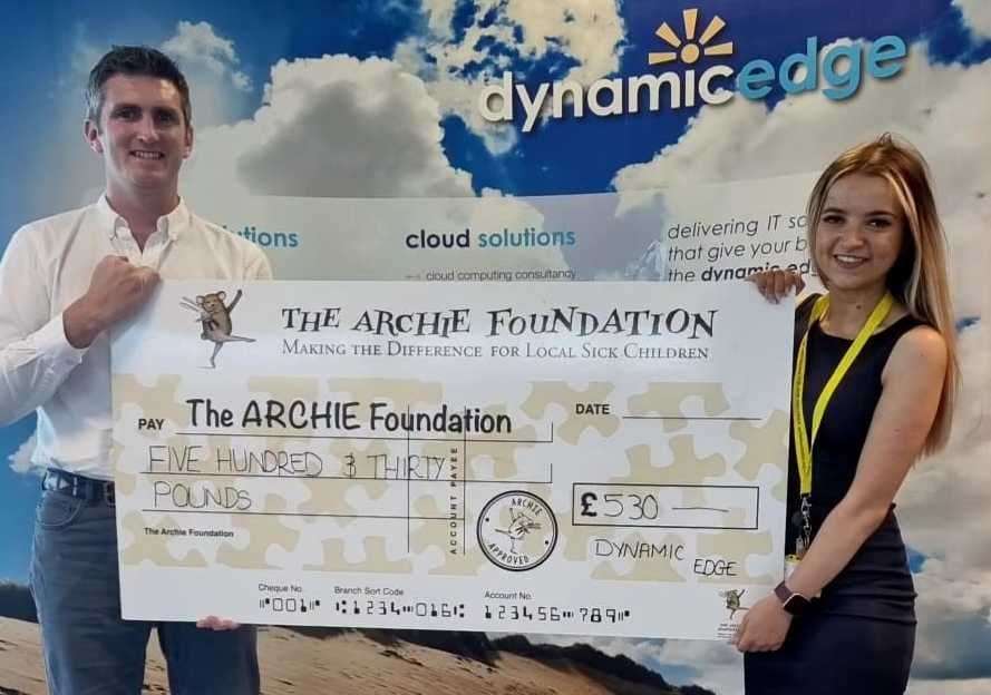 Stephen Laurie, of Dynamic Edge, and Dawn Cowie, of the Archie Foundation.
