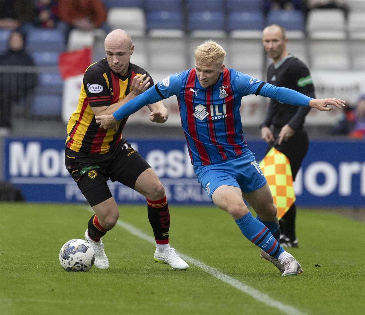 Luis Longstaff (right) in action for Inverness Caledonian Thistle. Picture: Ken Macpherson