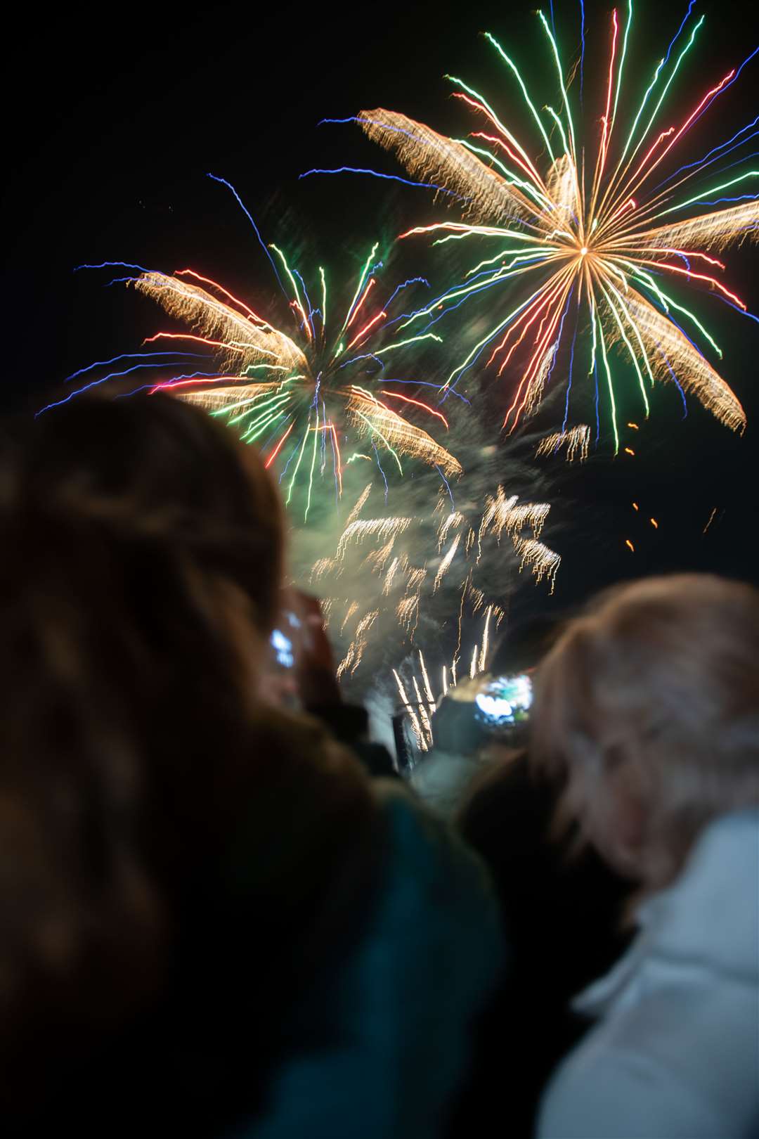 The firework display. Picture: Callum Mackay