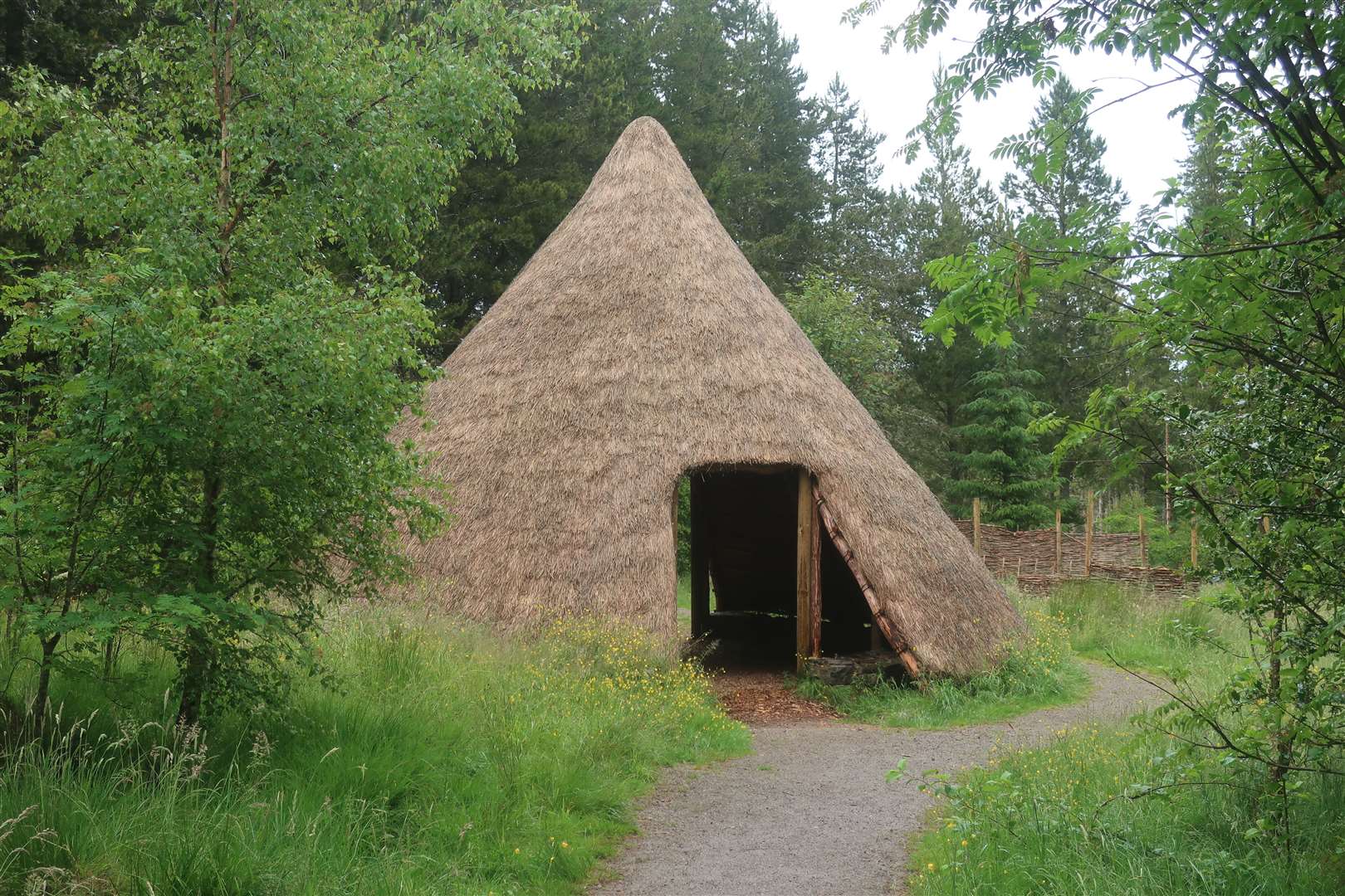 The rebuilt round house.