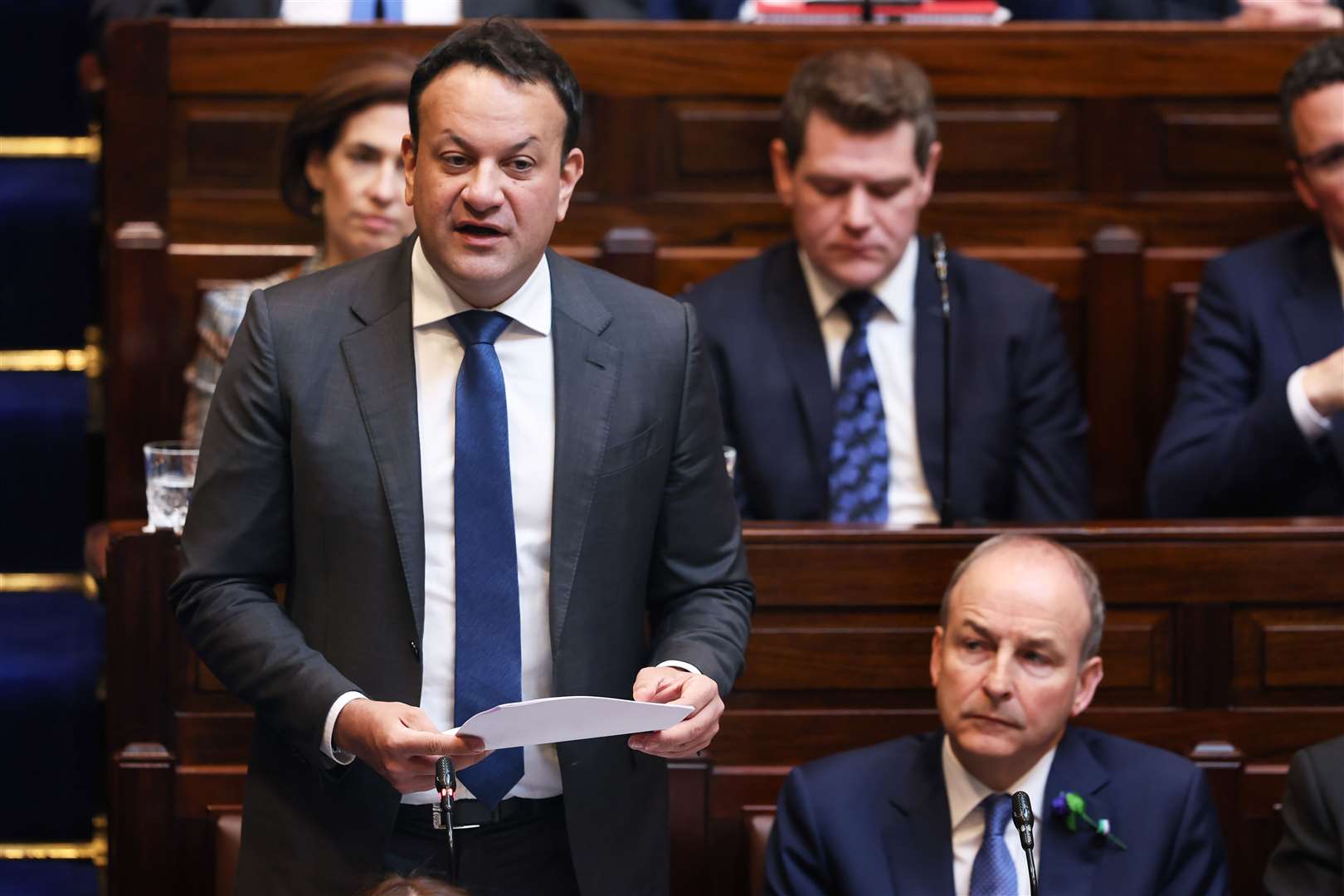 Leo Varadkar speaking in the Dail (Maxwell Photography/PA)