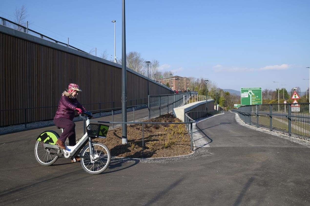 Highland Council is pushing the benefits of cycling.