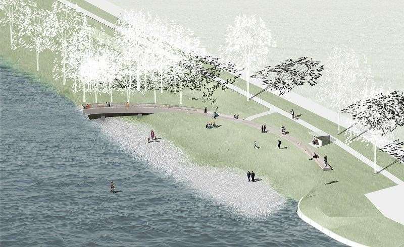 An artist's impression of the Gathering Place.