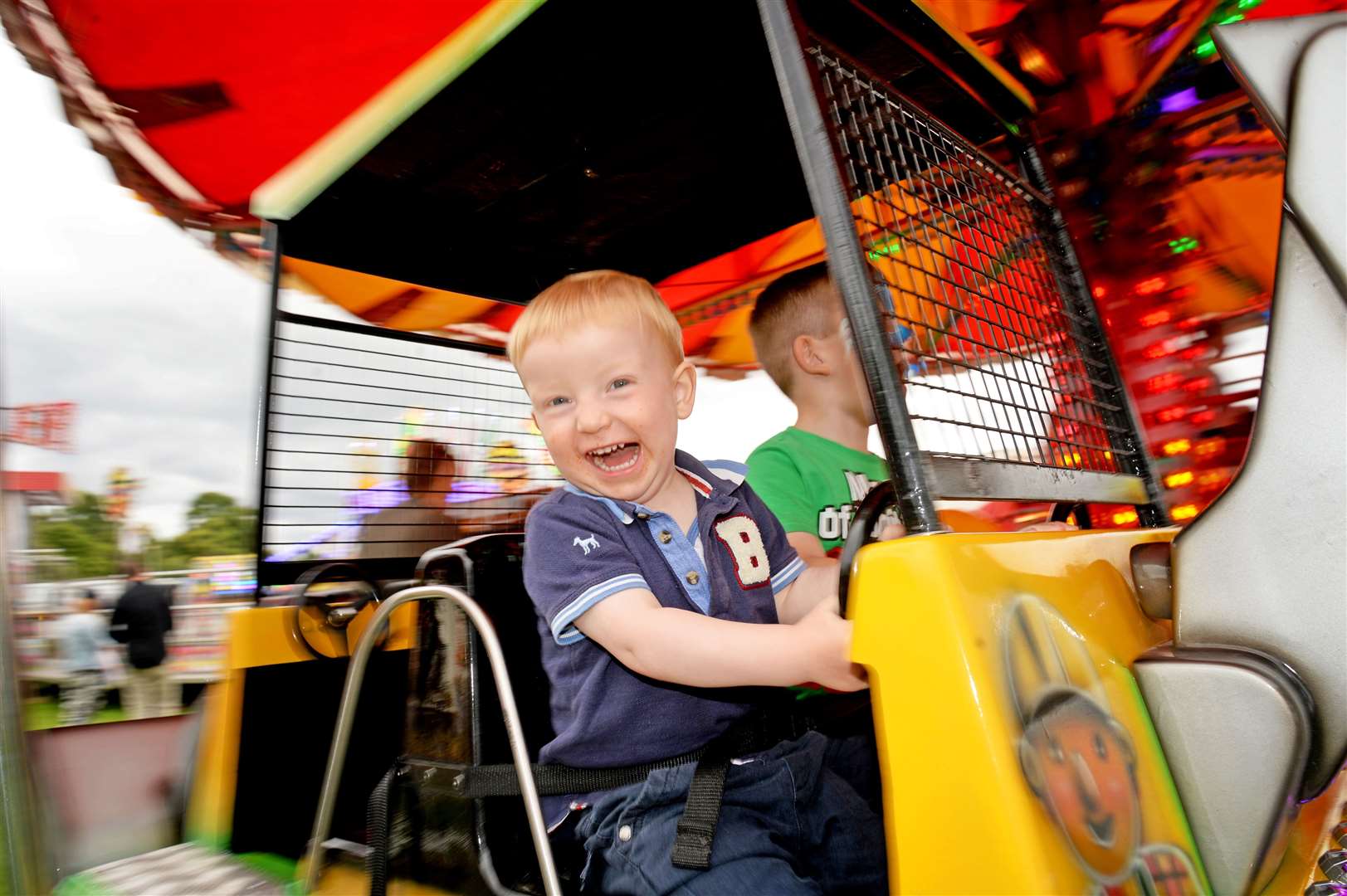 Having a fair amount of fun was one year old Corran McNeill from Munlochy. Picture: Gair Fraser.