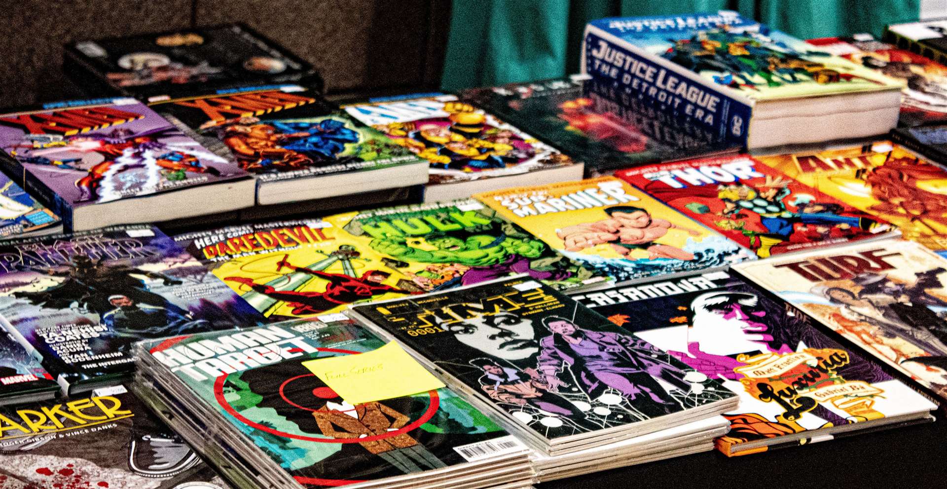 Comic books were on sale. Photo: Niall Harkiss