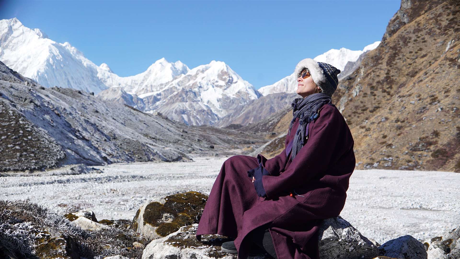 Elise on her trip to the Indian Himalayas. Picture: PA Photo/Woman With Altitude
