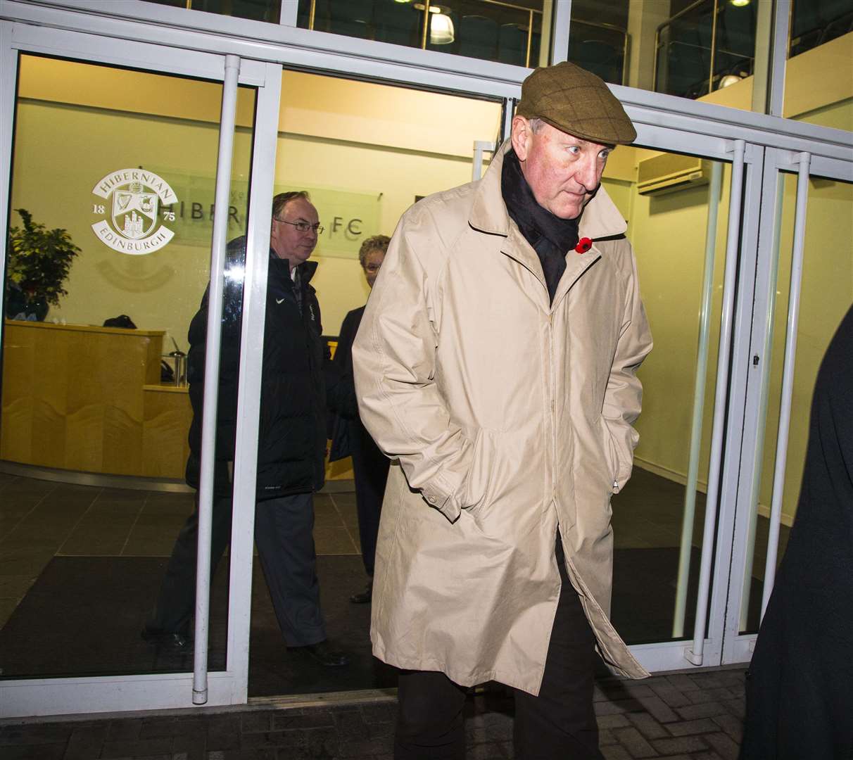 Terry Butcher leaves Easter Road stadium after watching from the stands as Caley Thistle defeated Hibs in November 2013. Two days later, he joined the Edinburgh club. The manner of his leaving upset supporters and some connected to the club.