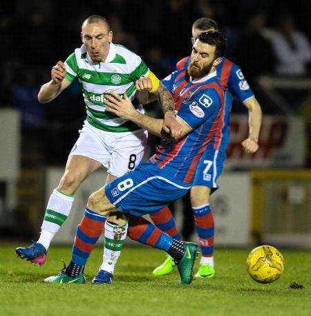 Ross Draper in action against Celtic last week.