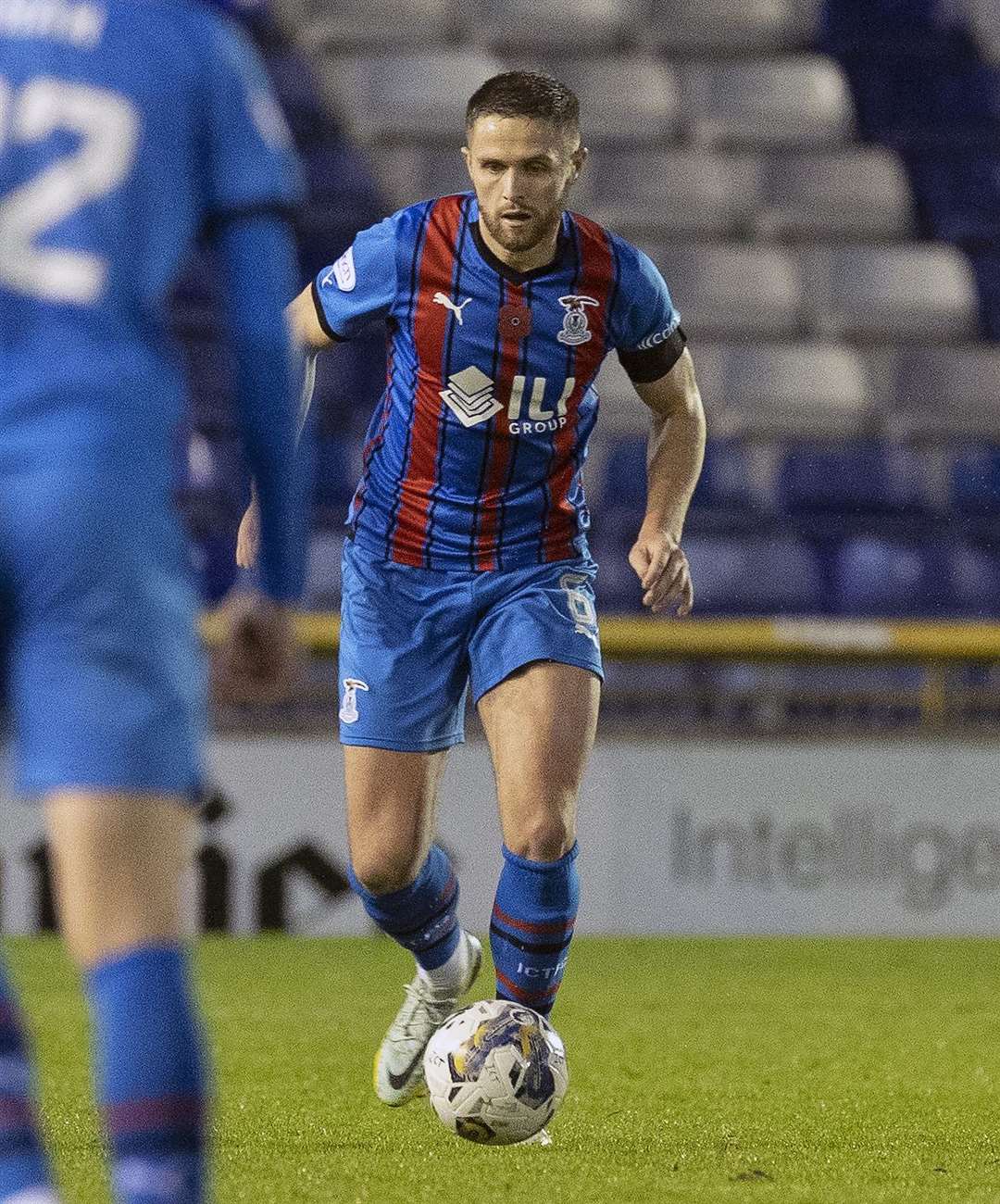 Danny Devine gave Inverness an unlikely lead going into half time. Picture: Ken Macpherson