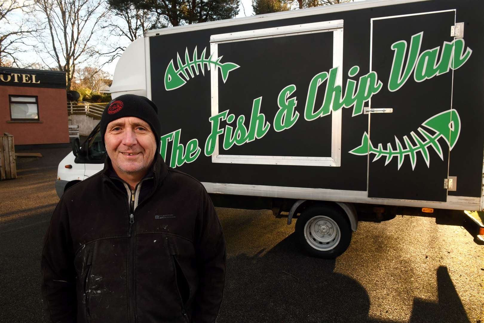 Paul Burnside, The Fish & Chip Van owner. Picture: James Mackenzie.