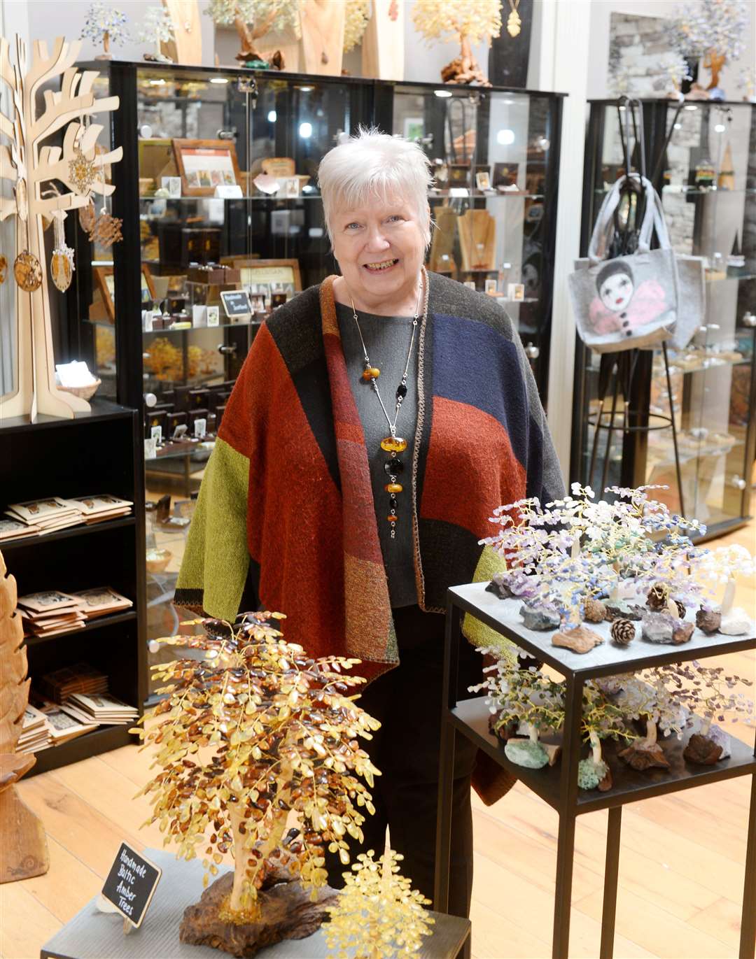 Patricia Bloczynsk of Aeternum amber shop which has won a Prestige Award .Picture Gary Anthony.