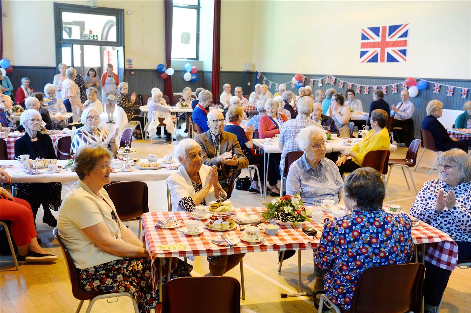 Older residents in the Beauly area celebrate the Queen's platinum jubilee with afternoon tea.
