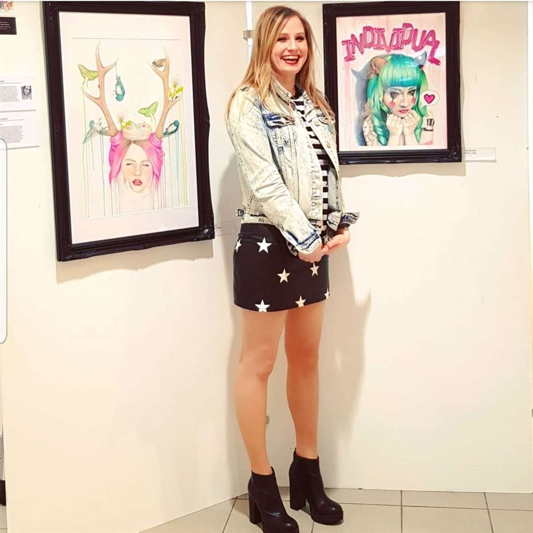 Leah Davis is among emerging artists who have exhibited work at the Upstairs Gallery in Inverness.