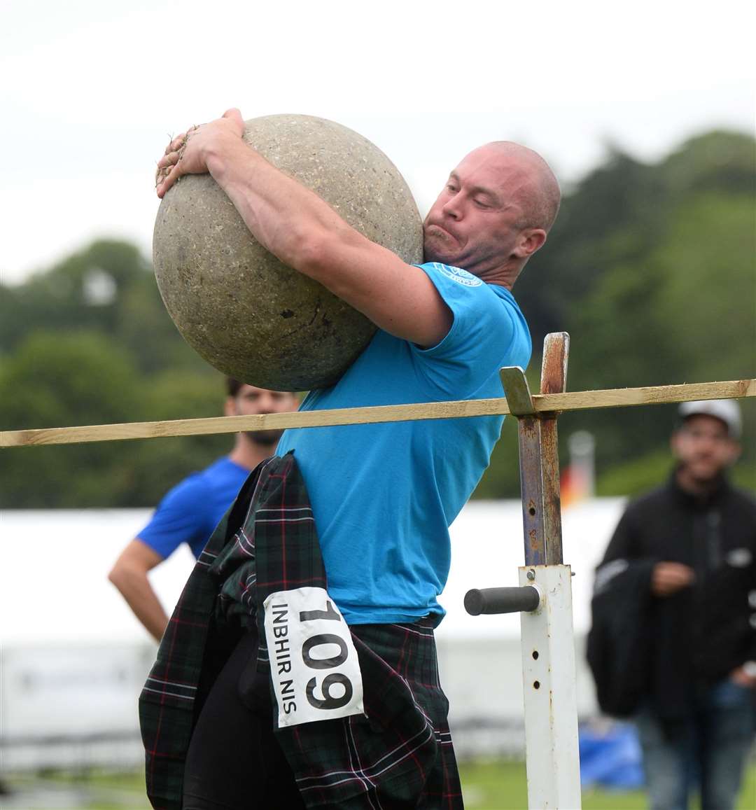 John Odden competing at last year's Inverness Highland Games...Picture: Gary Anthony. Image No.041662.