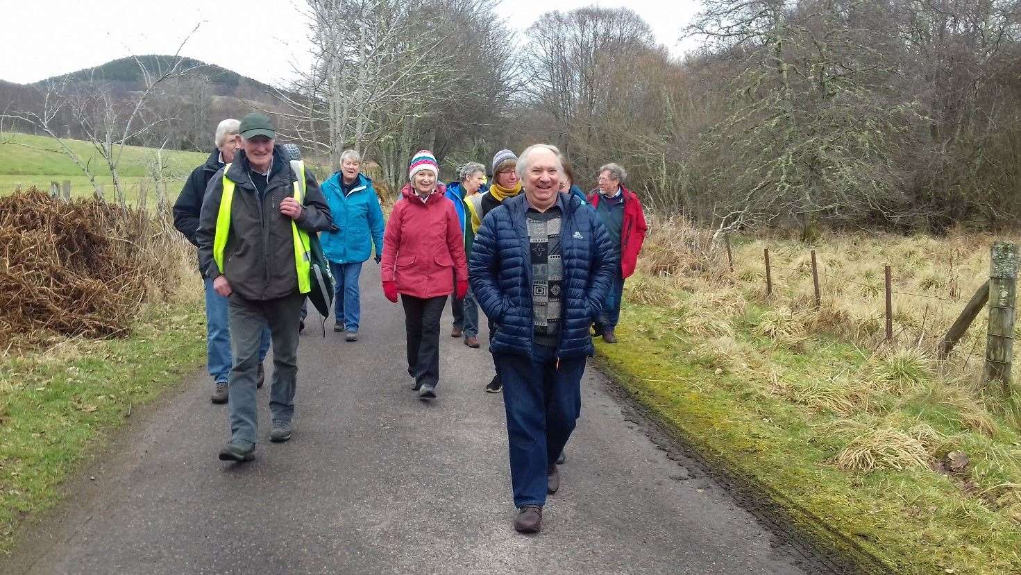 Last year's anniversary walk at Balnain in March 2019.