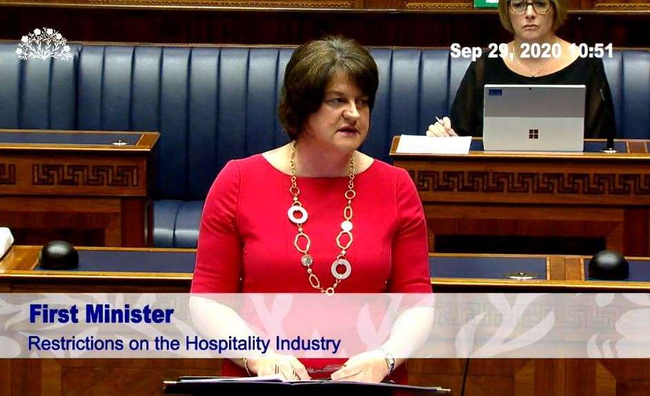 First Minister Arlene Foster (NI Assembly/PA)