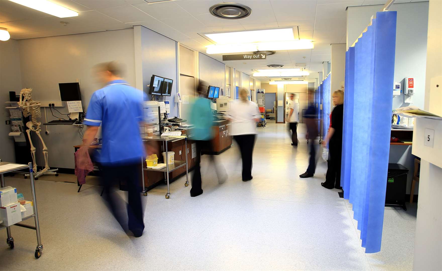 The survey shows support for the founding principles of the NHS remains high, with 91% believing the NHS should be free of charge when people need to use it (Peter Byrne/PA)