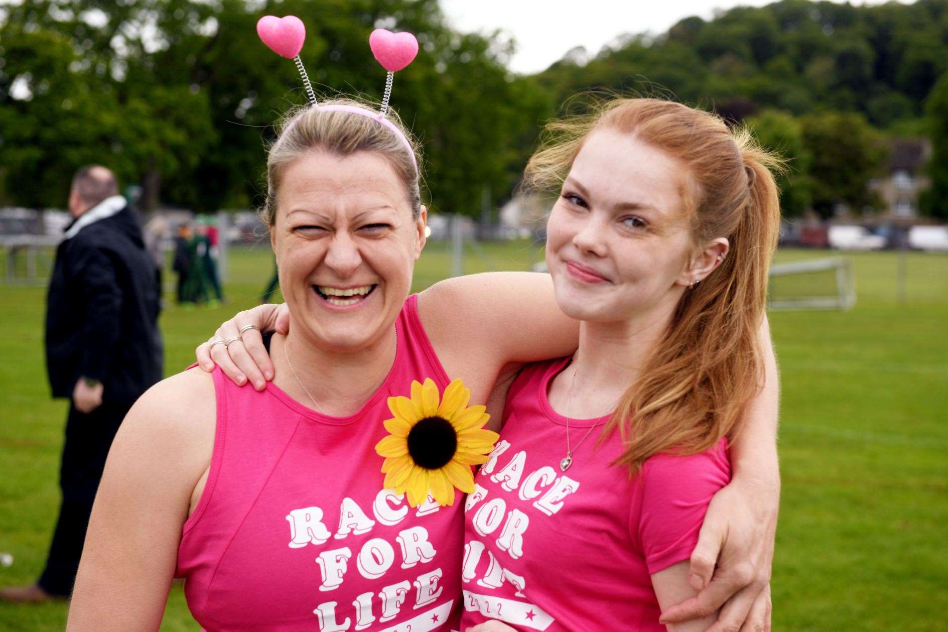 Race for Life 2022: Em John and Daisy Callow. Picture: James Mackenzie.