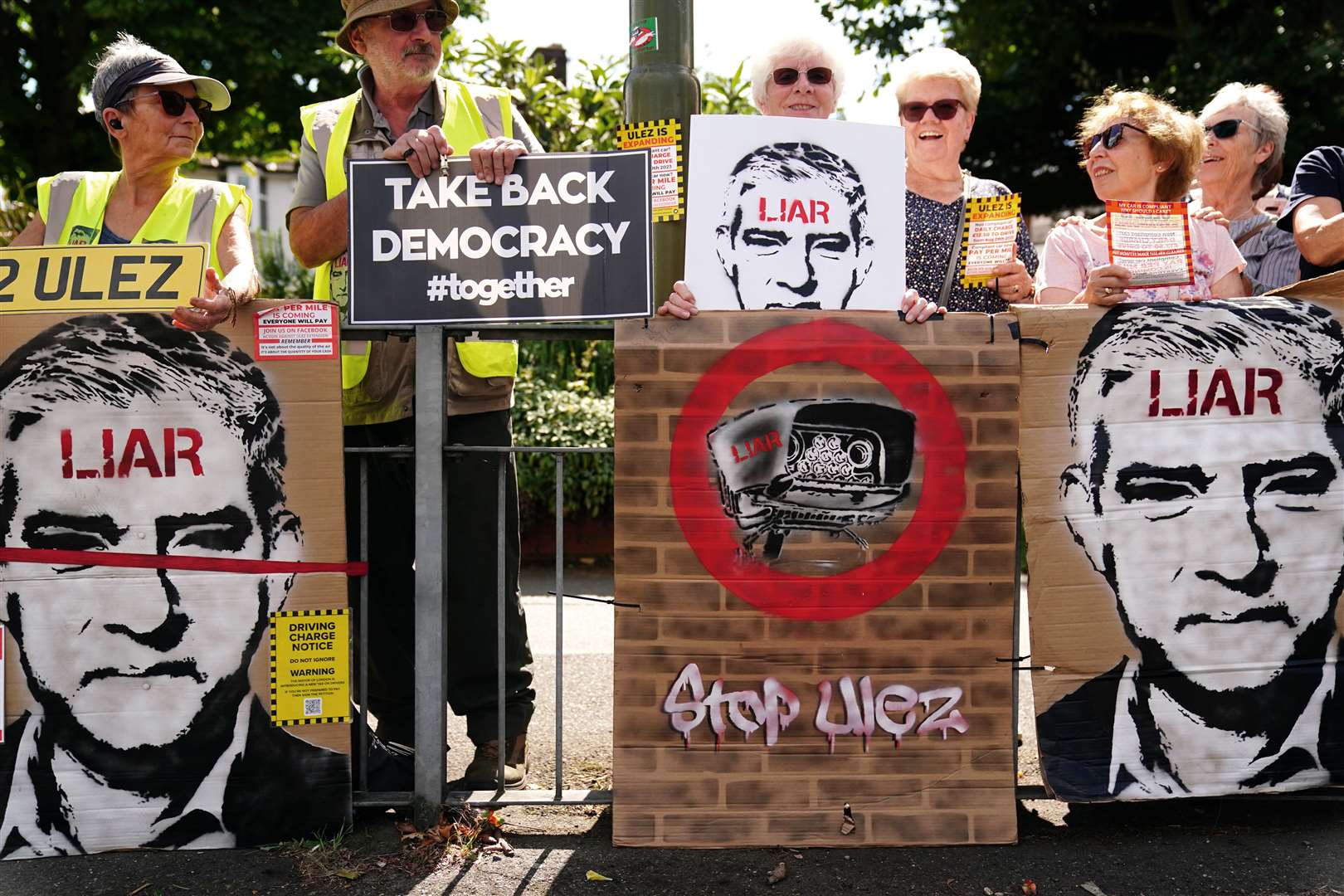 Plans to expand Ulez have sparked demonstrations (Victoria Jones/PA)