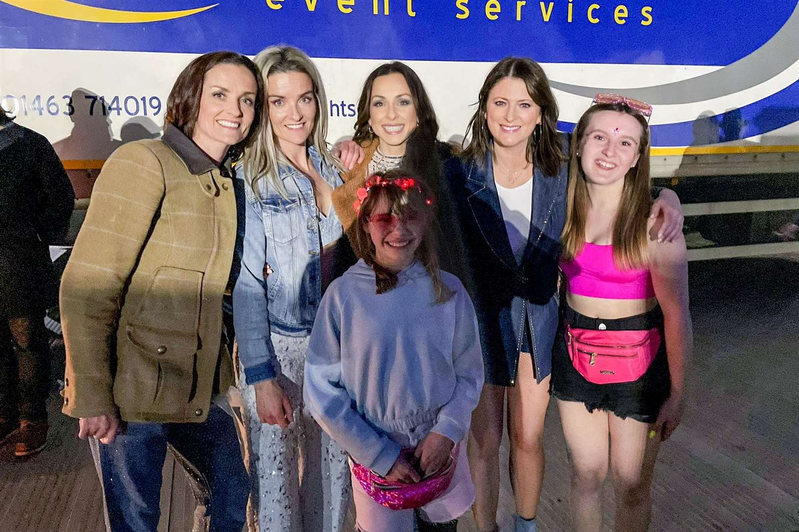 B*Witched taking pictures with fans