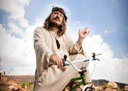 Richard Herring takes his Christ on a Bike tour to Inverness.