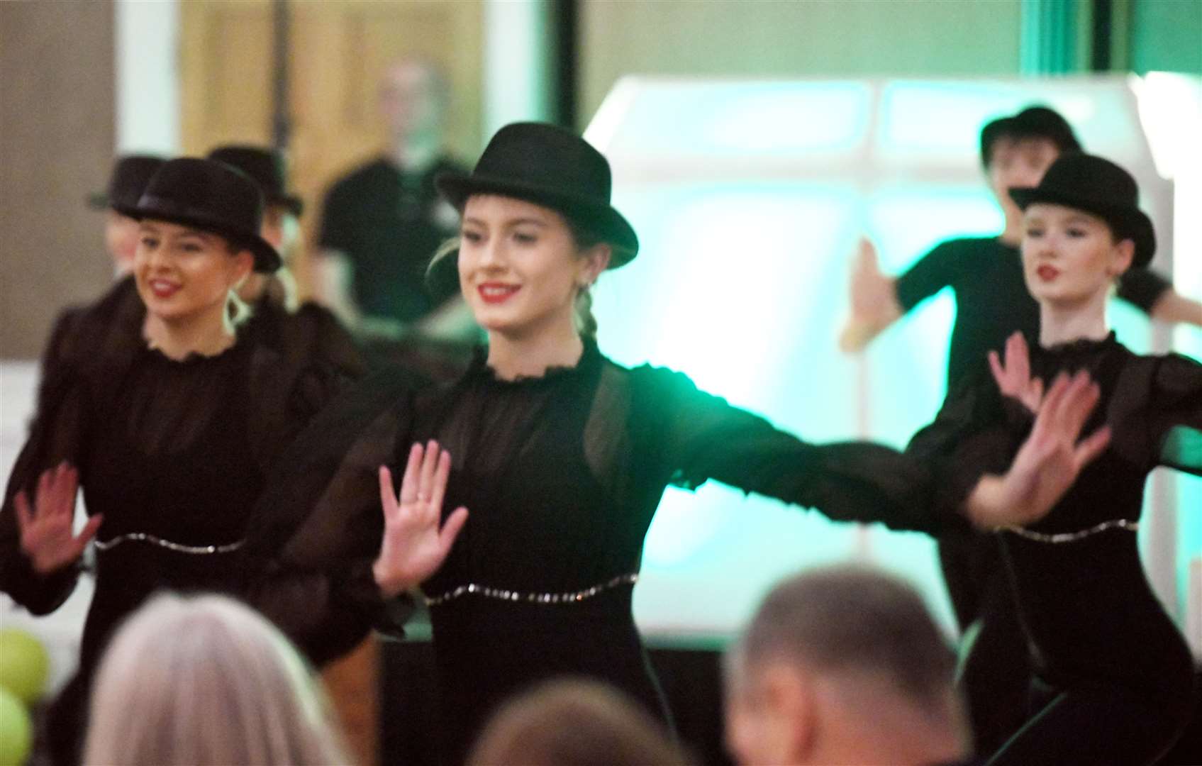 TFX performers put on a Fosse jazz dance performance.